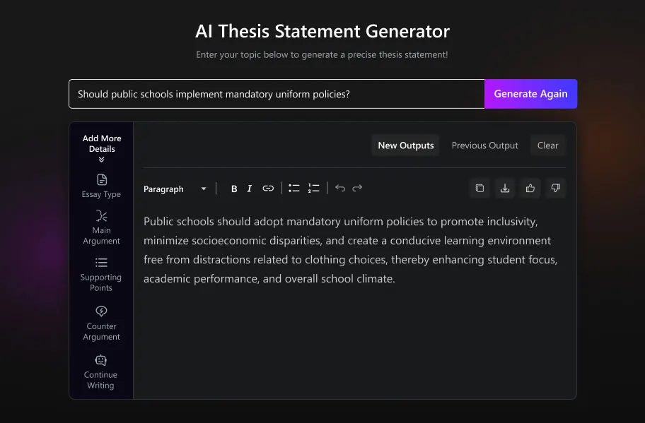 Argumentative-Thesis-Statement output